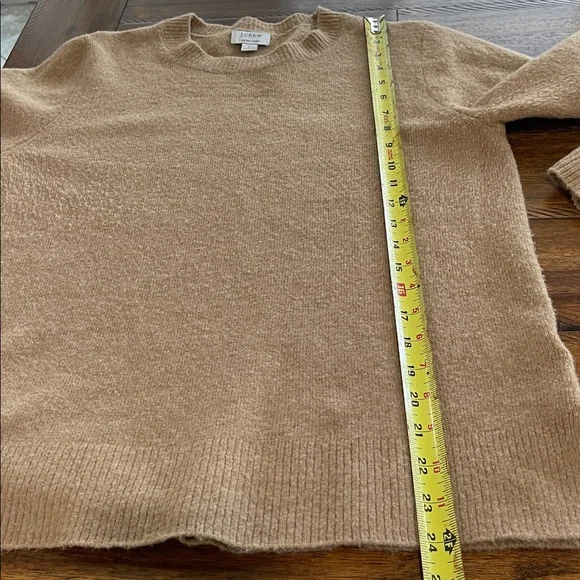 J Crew crew neck sweater extra soft camel tan size M - Picture 5 of 11